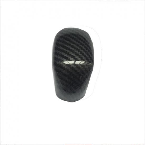 Carbon fiber look Gear Shift Knob Cover Trim 1pcs For Nissan Versa -2024