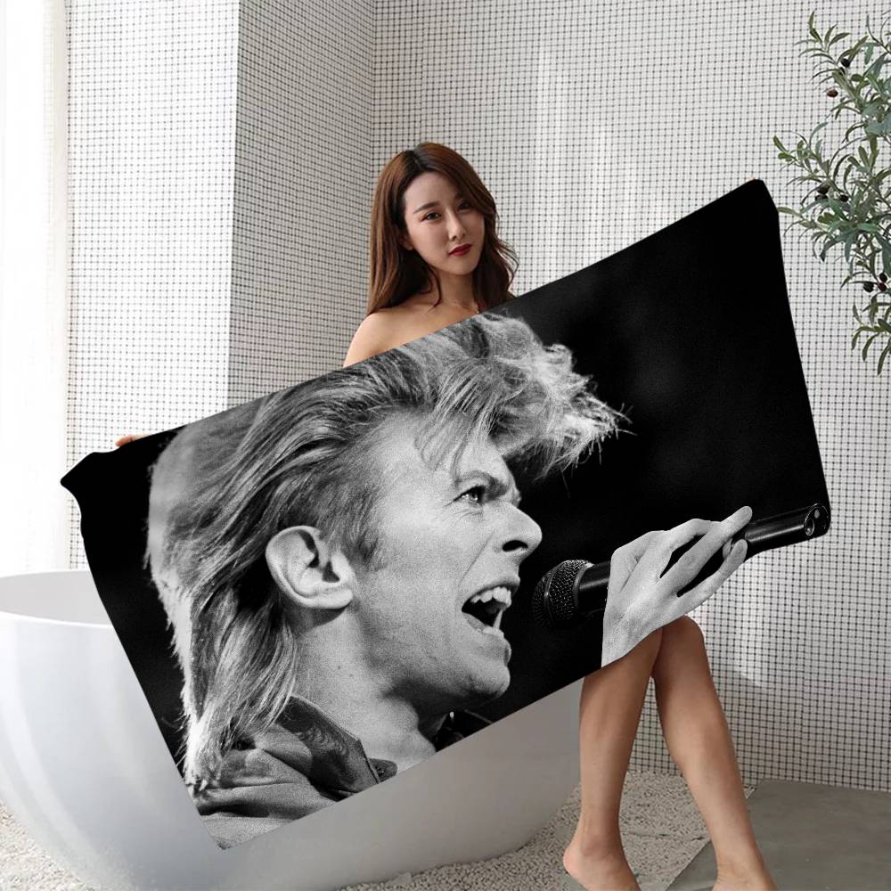Hot Singer D-David B-Bowie Microfiber Beach Towel Absorbent Quick dry Soft Yoga Swimming Resort Mountain Climbing Towel