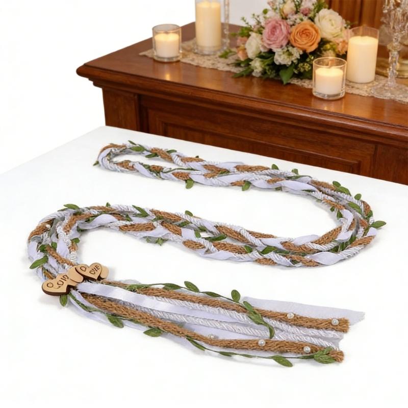 Traditionelle Handfasting-Schnur für Hochzeitszeremonien Dekoration Einfaches Handhabungsdesign Lazos Para Boda für besondere Anlässe