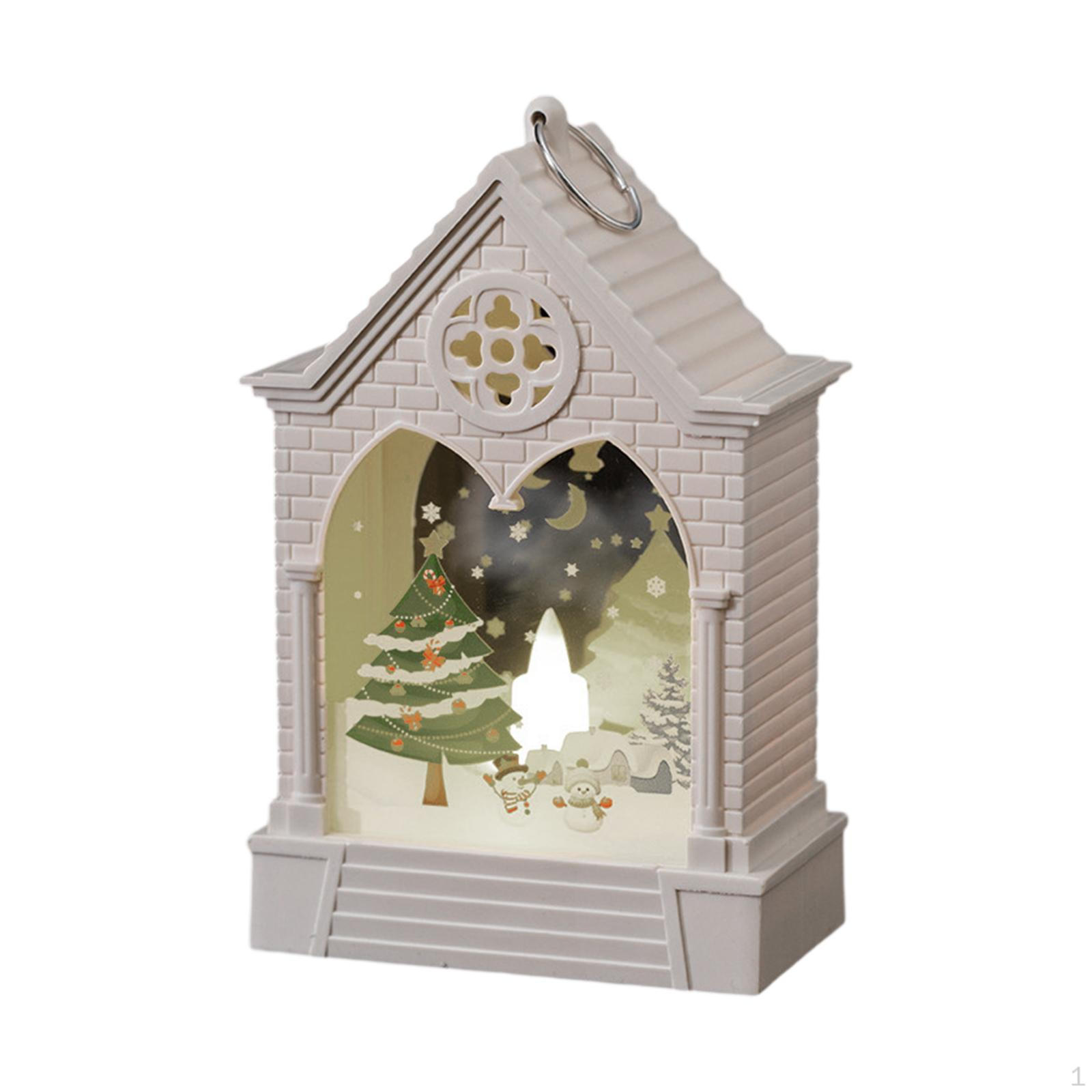 

15 см Рождественский светодиодный фонарь-ночник, украшение стола, рождественское украшение для ванных комнат, патио, веранд Style B