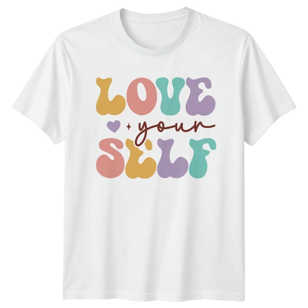 Love Your Self TShirt Self Care Retro Aesthetic Inspirational S