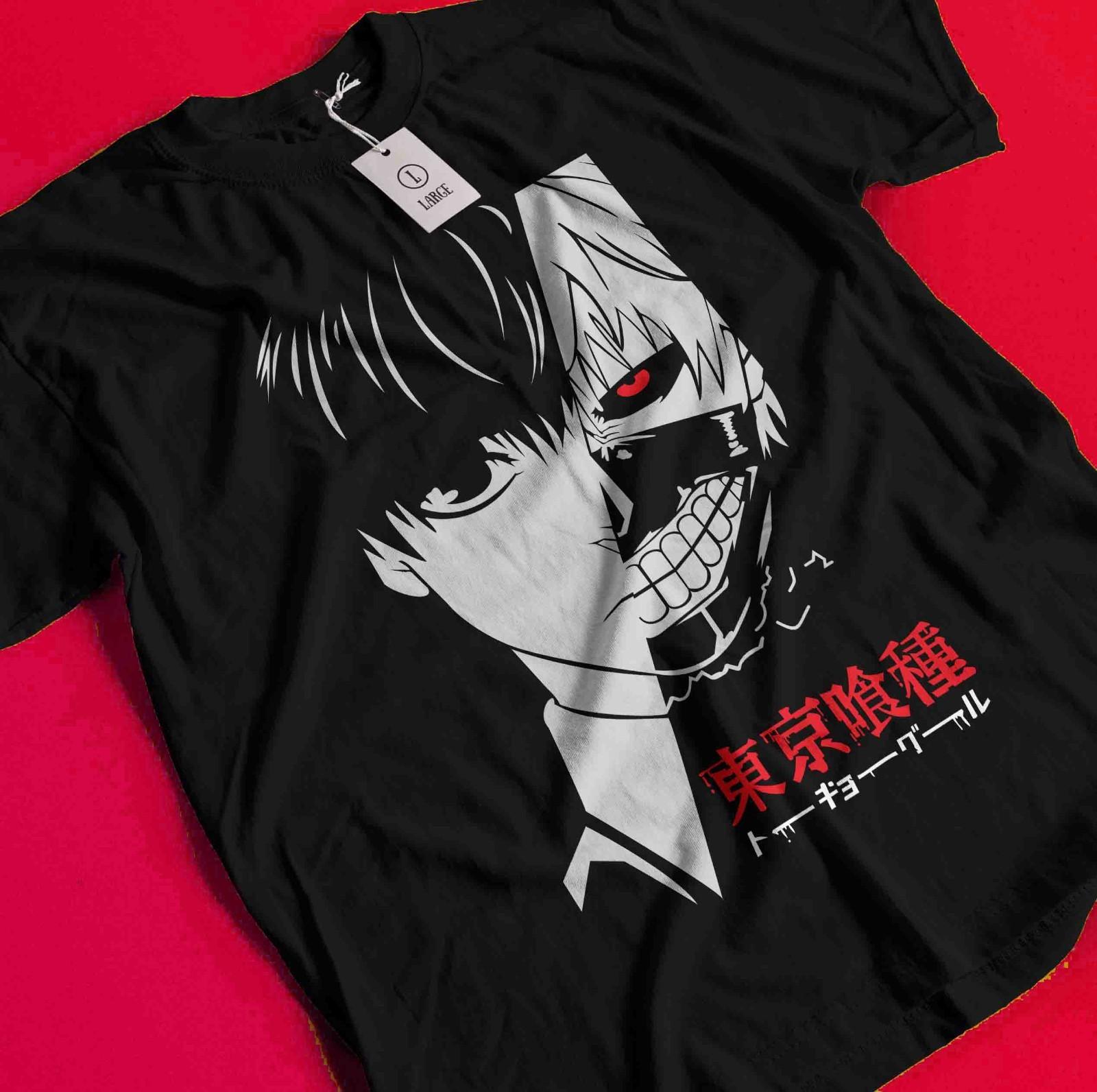 Футболка Tokyo Ghoul Кен Канеки Футболка Джузо Сузуя Аниме Манга Хоррор Унисекс Футболка BB870 XL