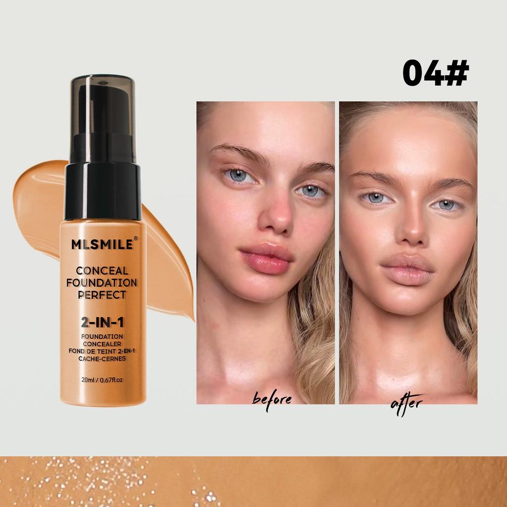 Long-lasting Waterproof Foundation: Moisturizing Concealer for Acne Marks & Dark Circles