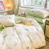 Sleep Grid 12868 Cotton Printed Four Piece Set