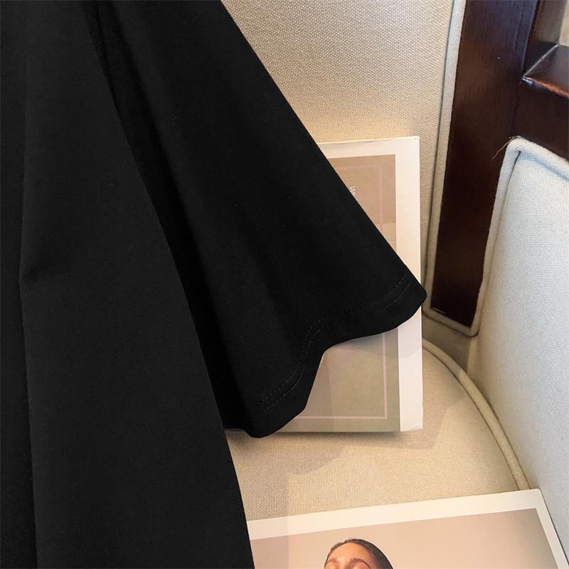 Plus Size V-Neck Slimming Mid-Length Dress for Women 200/300/350 Jin - New Style 7190