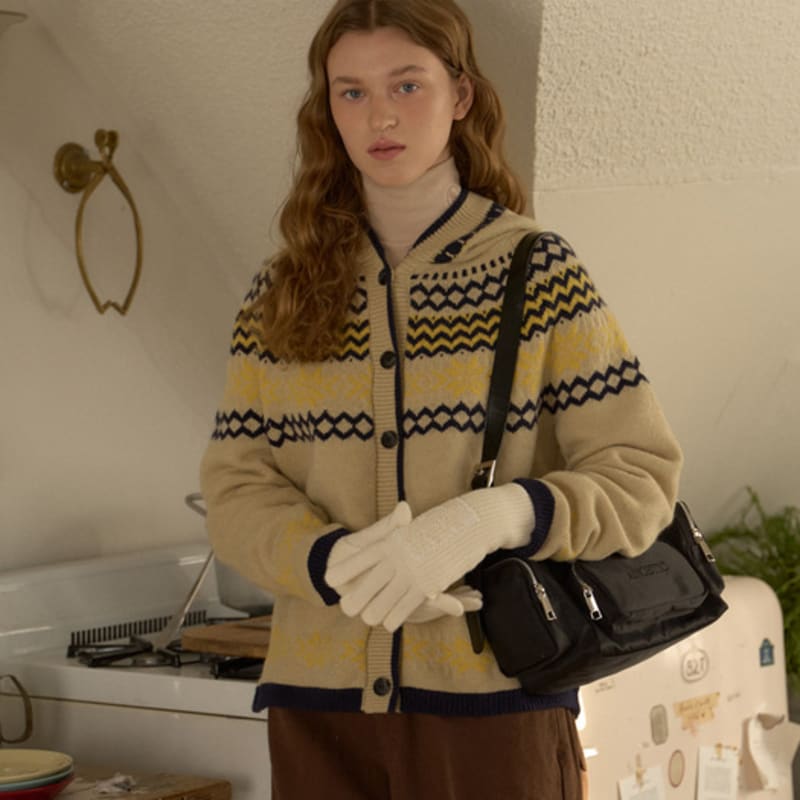 ANOETIC COZY LACE GLOVE_IVORY