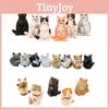 Niedliche Katzen-Actionfigur Großhandel PVC-Material Guangdong Gelb 5cm Spielzeug