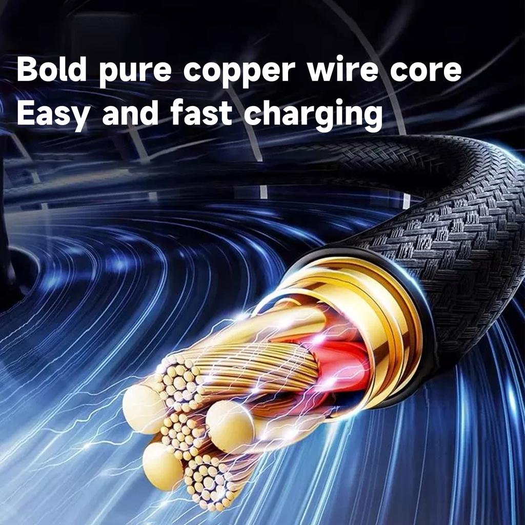 120W USB Type C Data Cord Ultra Fast Charging Cable  Digital Display Cable For Macbook Pro Xiaomi 14 Oneplus Samsung
