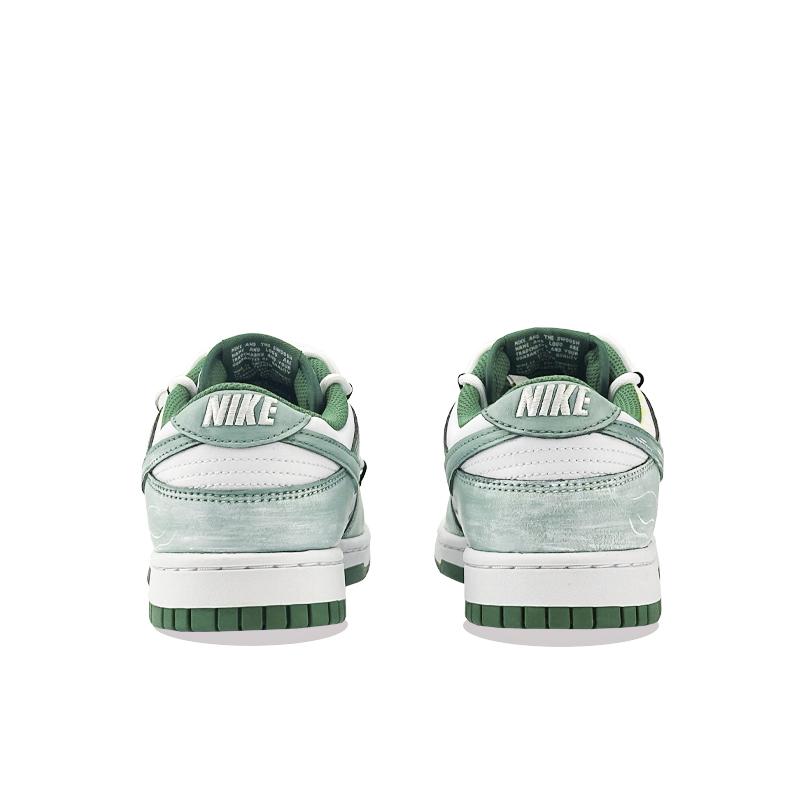 Nike Dunk Mint Star Trail Abrasion Resistant Low top Skateboard Shoes Unisex White Green HF5441-101(Team877-)