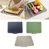 Silicone Dish Drying Mat Avoids Water Build Up Refrigerator Sturdy Heat Resistant Insulation Pad Drain Pad Dish Drying Pad