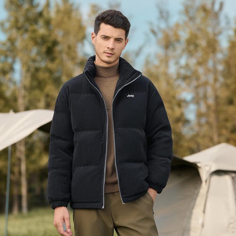 JEEP Men's Stand-Collar Padded Jacket