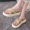 EVA Thick-soled Cool Slippers Women's Summer Fashion Outer Wear Stepping On Shit Feeling One-word Sandals