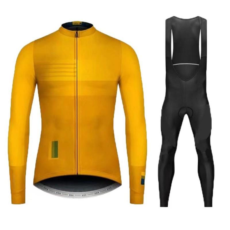 Men Women Cycling Jersey Set Long Sleeve Breathable Mountain Bike Outfit Sportswear