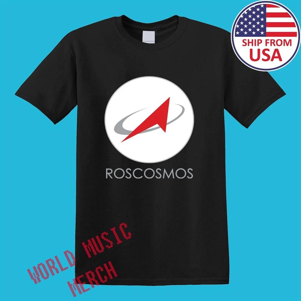 

Roscosmos Space Program Men s Black Size S-5XL 3XL