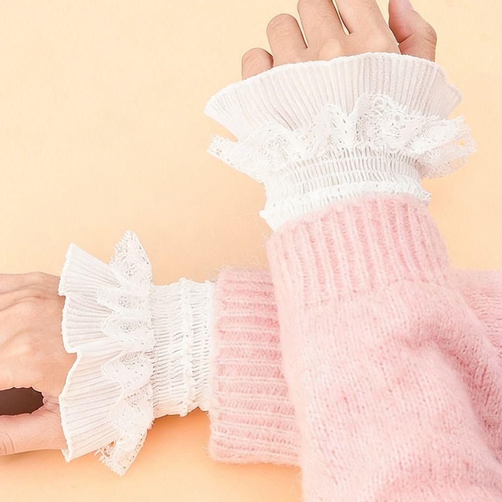 Знімні накладні манжети Багатошарові рюші Мереживні манжети Нові манжети для светра