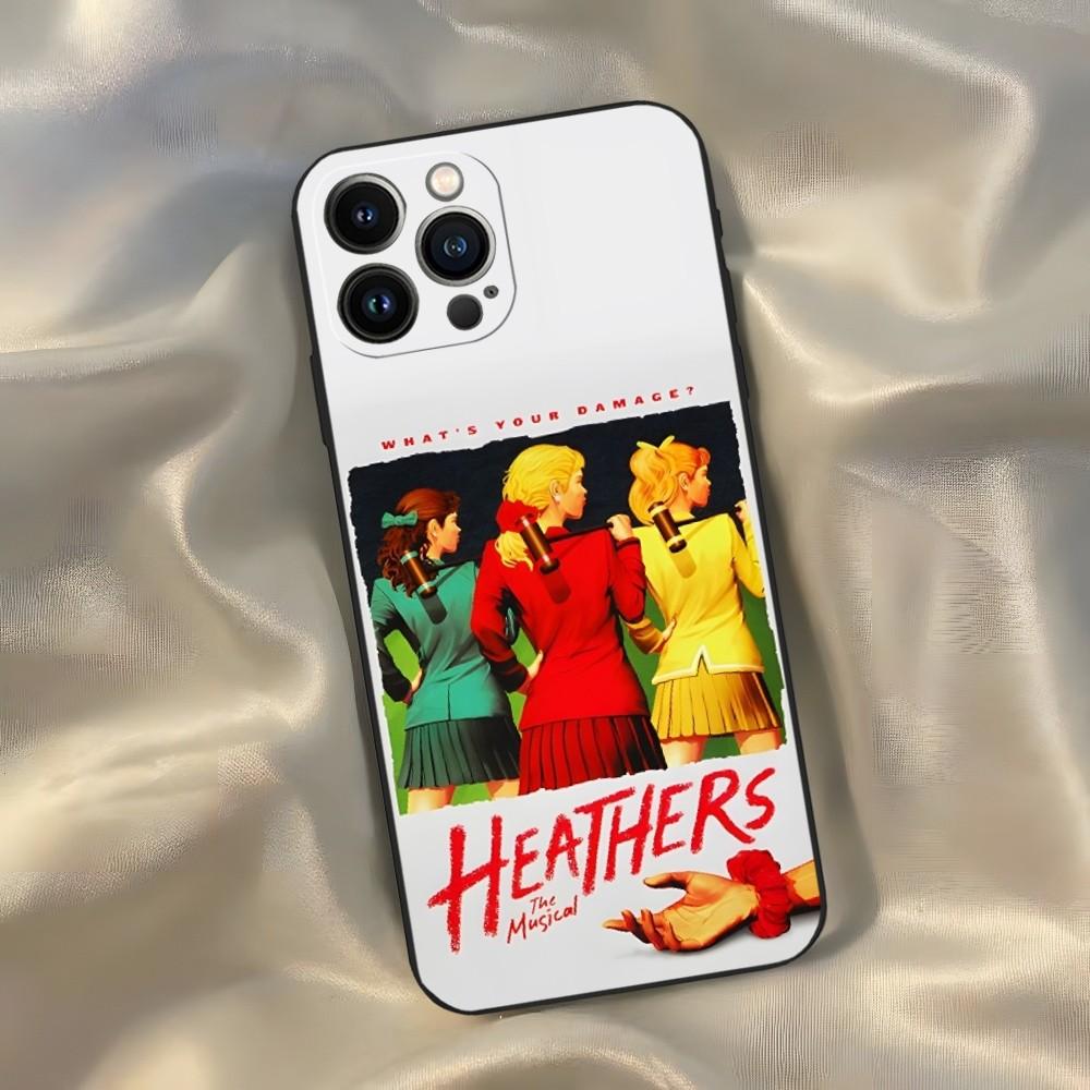 Heathers The Musical Phone Case for Iphone 15 14 13 12 11 Pro Max Xr X Xs Mini 8 Plus SE 2022 Black Soft Silicone Cover