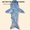 Soft Plush Wearable Shark Blanket Cartoon Animal Onesie Pajamas Cosplay Costume Sleep Bag for Adults Kids Flannel Pink Blue