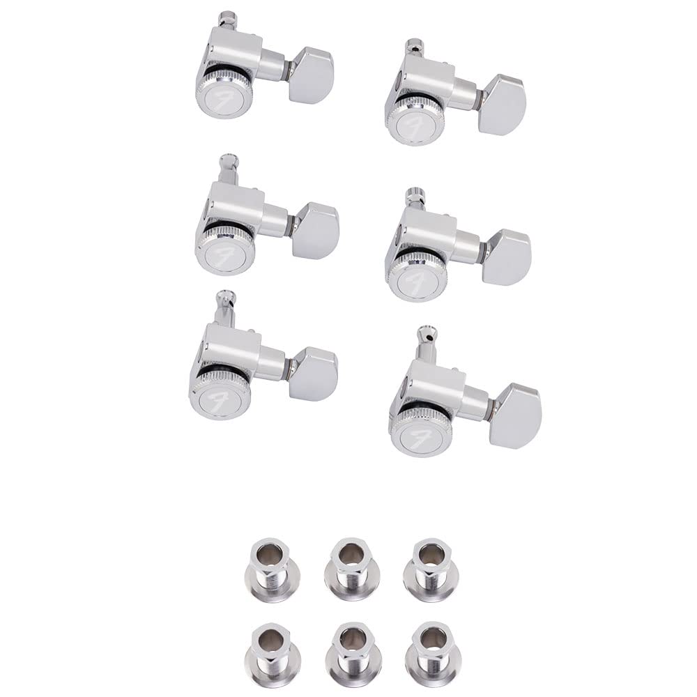 Fender Locking StratocasterTelecaster Tuning Machines (Polished Chrome) (6)