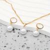 Imitation Pearl Jewelry Set for Women, 3 Piece Necklace Earrings Ring Set, Fashion Christmas Birthday Gift for Her, Special Occasion