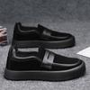 Nouvelle plateforme d'automne chaussures confortables décontractées chaussures de sport en cuir britannique décontractées