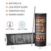 20oz Tumbler gamer win mode Vacuum cup Double Stainless Steel Water Bottle with Straw for Hot or Cold Drink The Best Player gift