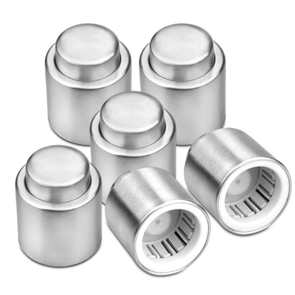 Stainless Steel Vacuum Wine Stopper Leakproof Red Wine Cap Sealer  Champagne Preservation