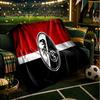 Club Crest Design Throws Blanket Flannel Blankets Plush for Couch Bed Gifts for Men Women Travel picnic blanket Christmas fan gifts