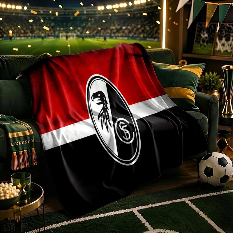 Club Crest Design Throws Blanket Flannel Blankets Plush for Couch Bed Gifts for Men Women Travel picnic blanket Christmas fan gifts