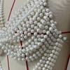 Pearls Body Chain Multilayer Chest Chains Festival Raves Body Chain Harness Body Accessories Jewelry for Women Girls