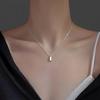 2024 New Luxury 925 Sterling Silver Square Necklace for Women