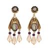 Water Drop Earrings French Palace Style High-end Earrings for Women