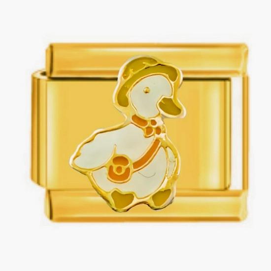 Gold Cartoon Character Titanium Steel Elastic Bracelet