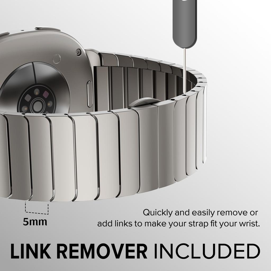 Titanový pásek bez mezer pro Samsung Galaxy Watch 8 Classic 46 44 40mm Nerezový řemínek pro Galaxy Watch Ultra 2025 Náramek