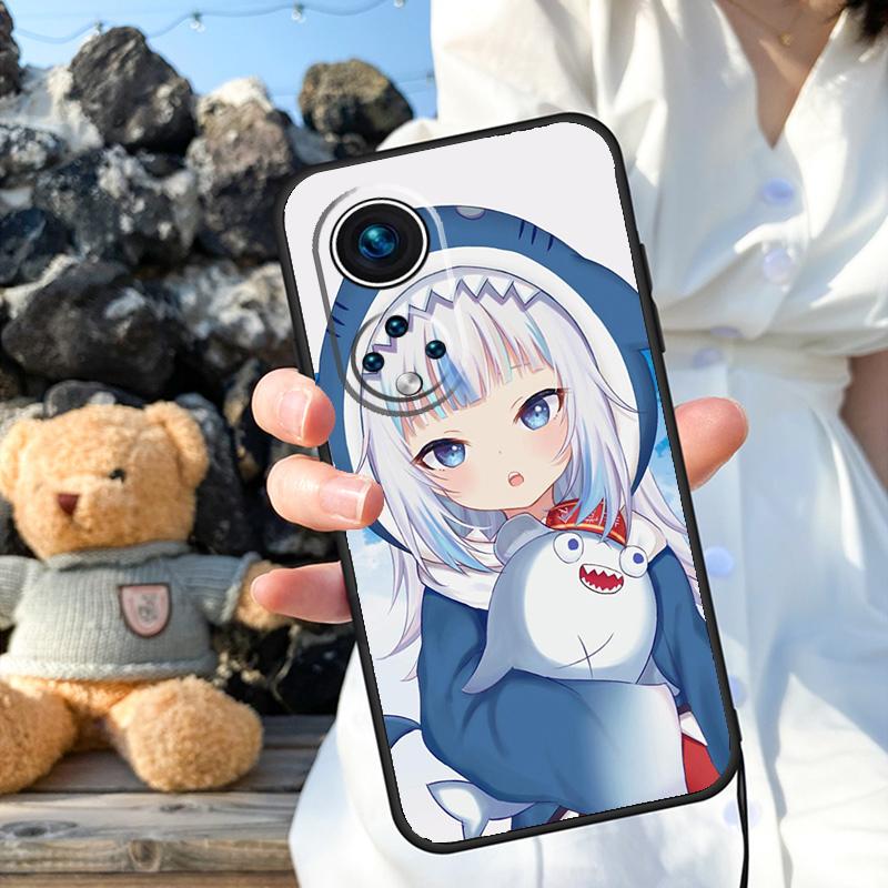 Gawr Gura Hololive Girl Case For Honor Magic 7 5 6 8 Pro 200 400 50 70 90 Lite X9a X9b X9c X9d X8b X8c Win RT Cover