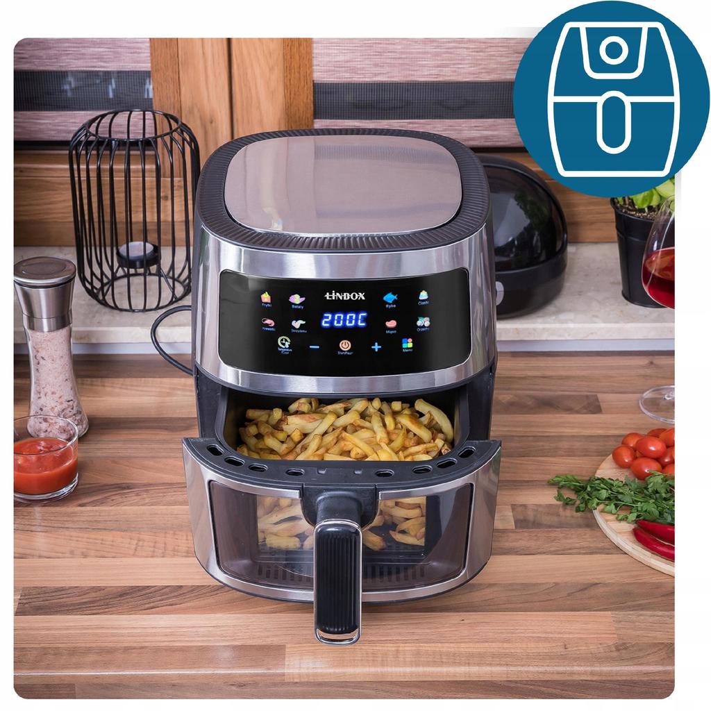 Air Fryer 5L 1600W Oil-free 8 Panel Programs
