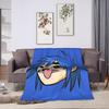 Gorillazs Punk Rock Blanket Super Warm Aesthetic Plush Throw Blanket For Couch Chair Sofa Bed Travel Flannel Bedspread Bed Cover