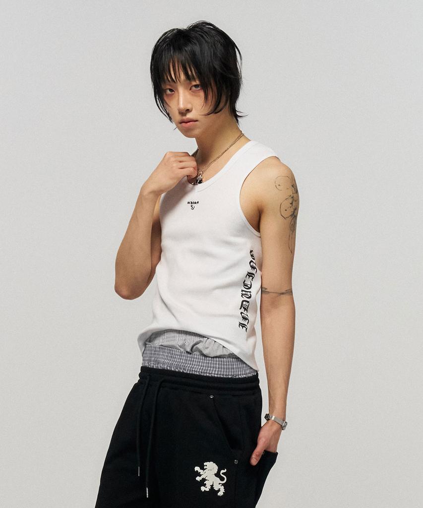 SCHISM INDUCING Muscle Tank Top White