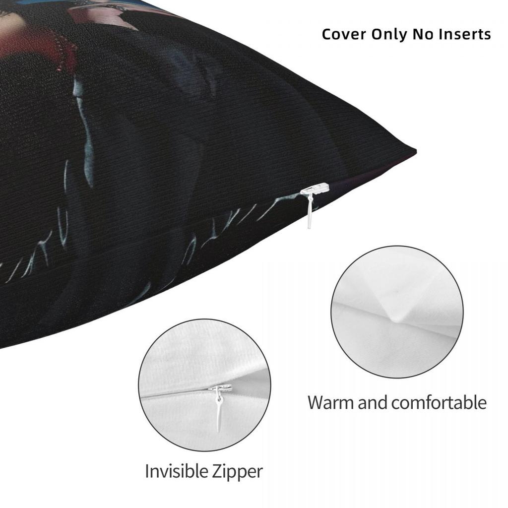 Jungkook Golden Solo Kissenbezug Polyester Leinen Samt Bedruckt Reißverschluss Deko Kissenbezug Sofa Sitzkissenbezug