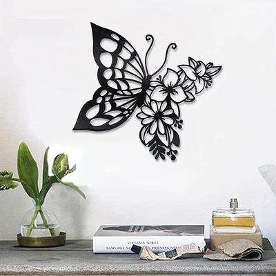 Metall Schmetterling Silhouette Wandkunst