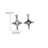 10xNecklace Making Awn Star Bead for DIY Necklace Jewelry Making Bead with Hole