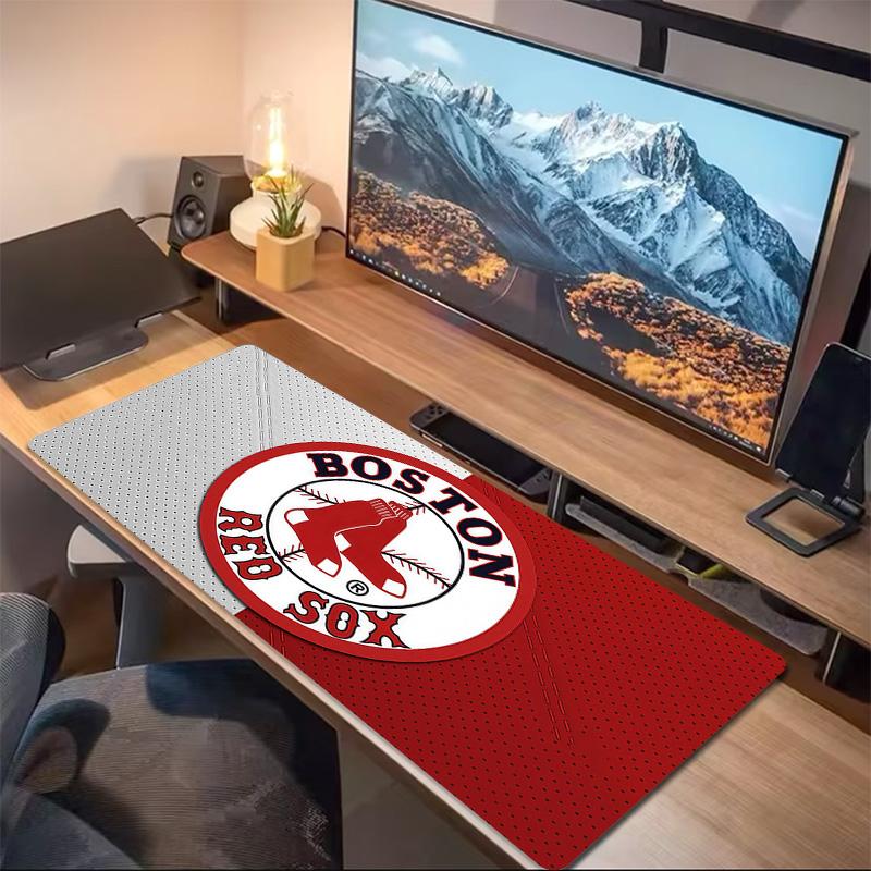 Boston Red Sox Print  Cushion Non-slip Laptop Tablet Big Mousepad XXL Mat Mini PC Playmat With Lock edge