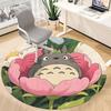 1pc Flower Totoro Office Round Area Rug, Under Office Chairs Bedroom Living Room Home Decor  a1022303