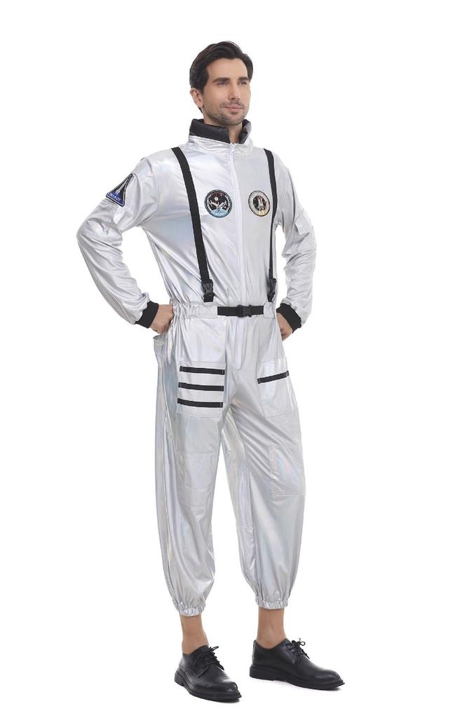 Stylish Adult Couples Cosplay Costume For Halloween Featuring Space Suit Design And Comfortable Fit