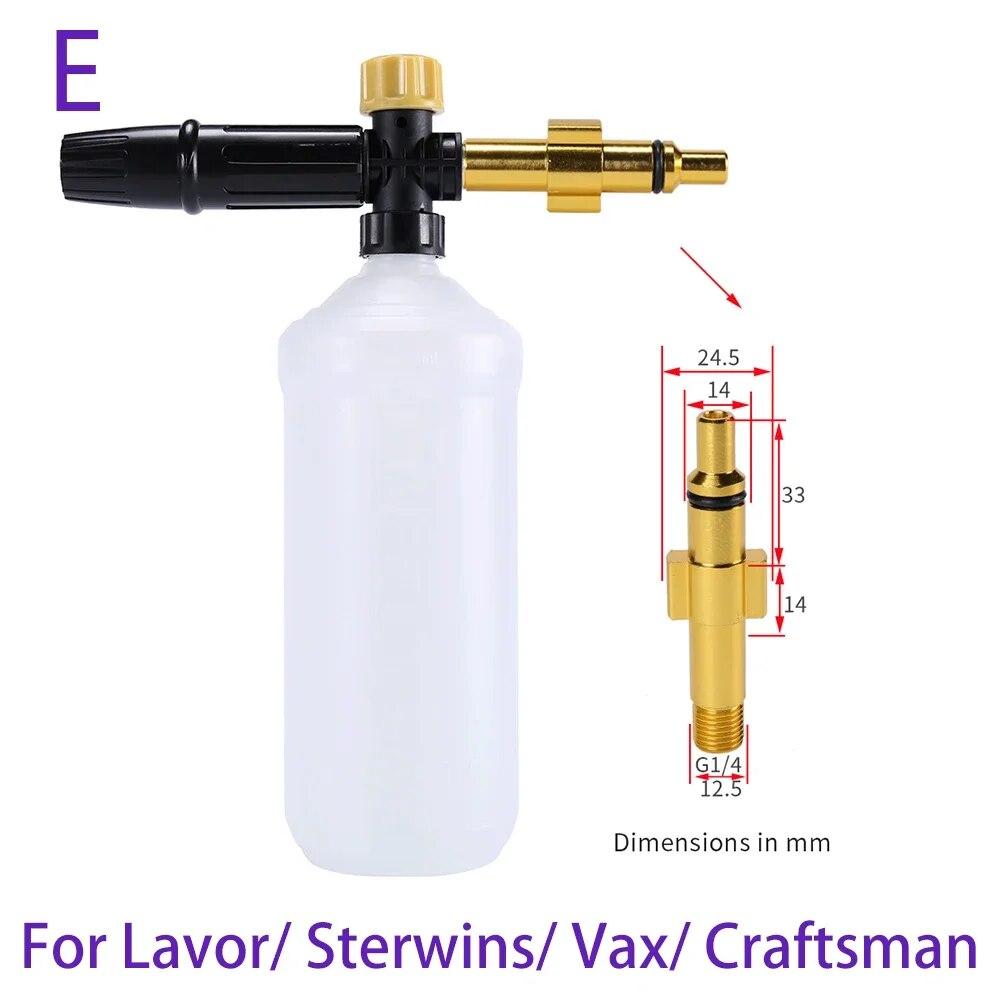 Hochdruckreiniger, einstellbare Schaumkanone, Autowaschanlage, Schneeschaumlanze, Hochdruck-Seifenschäumer, Schaumgenerator, Auto-Schaumreiniger-Spray