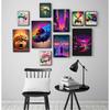 Bunte Gamecontroller Wandkunst Poster Drucke Nordische Ästhetik Bild Leinwandmalerei Gaming Jungenzimmer Heimdekoration