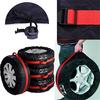Large Spare Tire Cover Car Exterior Universal Storage Polyester Auto Wheel Bag