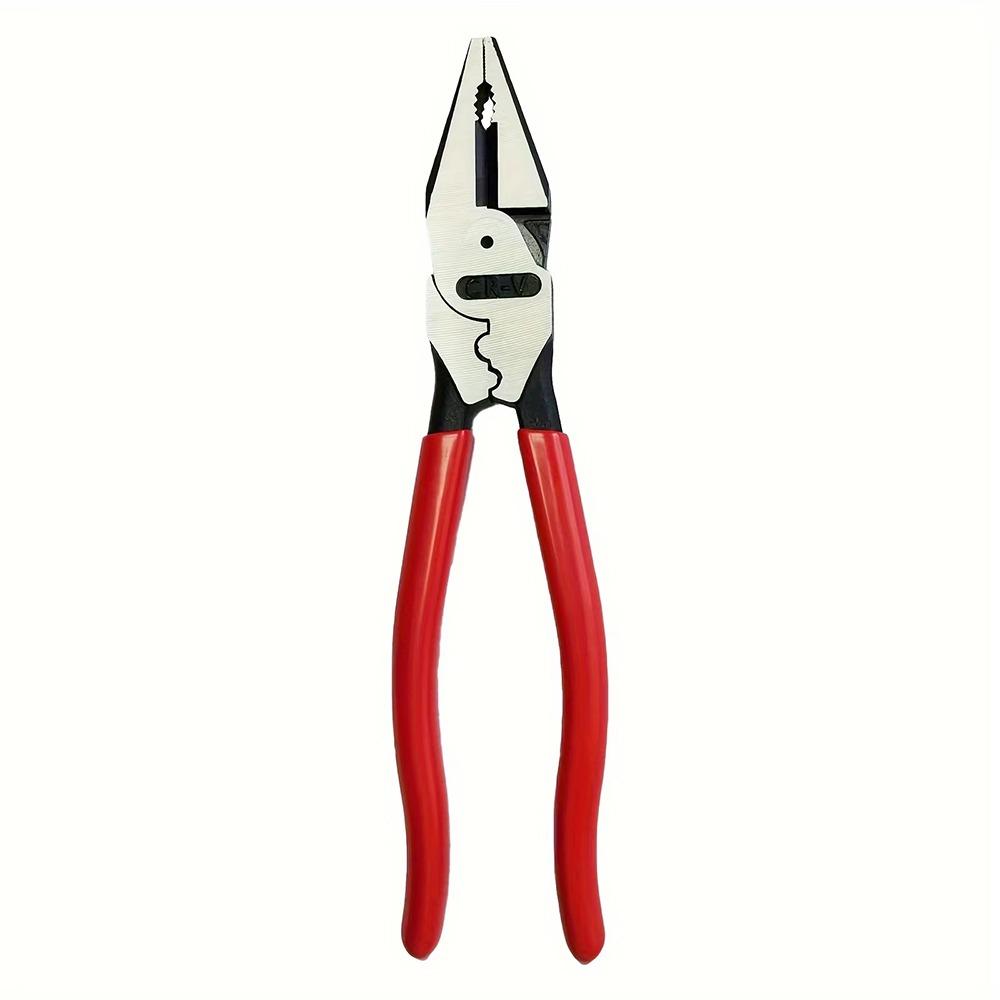 

1Pcs Steel Wire Wire Pliers Labor-Saving Multi-Functional Electrician Tool 9 inch with Nonslip Handle Flat Mouth Pliers