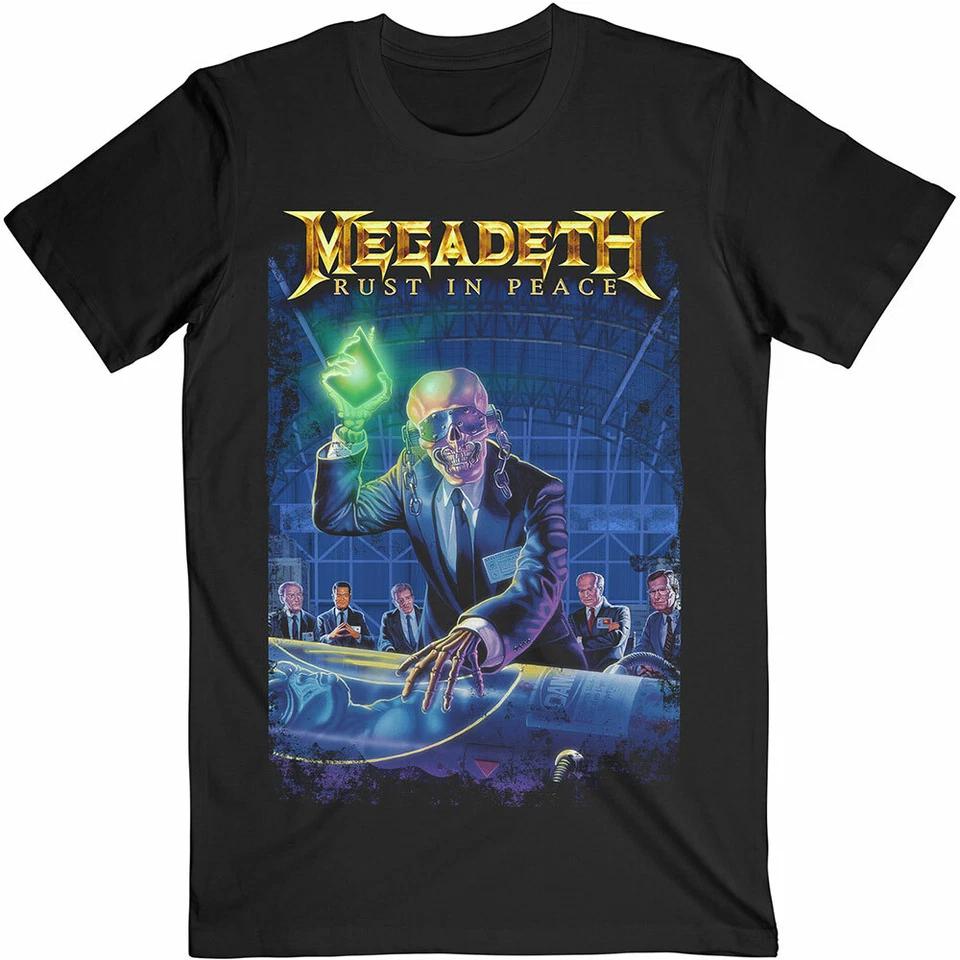 Official Megadeth T Shirt Rust in Peace 30th Anniversary Mens Rock Metal Black XL