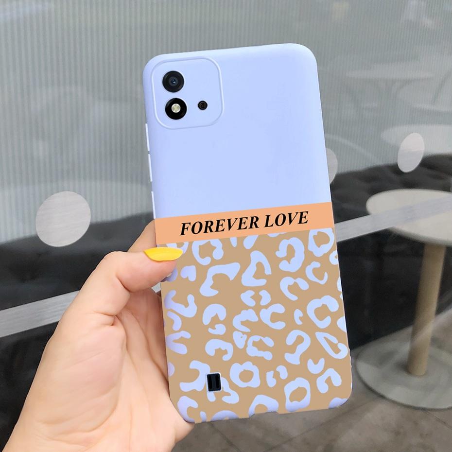 Lovely Pattern Phone Case For Realme C11 2021 C 11 2020 RMX2185 Macaroon Silicone Soft Cases Cover For Realme C11 (2021) RMX3231
