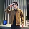 Lapel Jacket Men's Autumn Trendy Brand Ruffian Handsome Men's Coat 2025 New Men's Casual Clothes